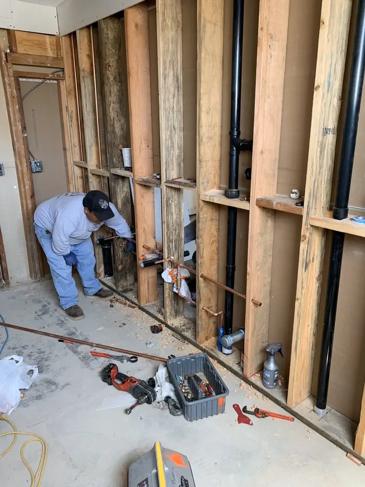 Commercial rough-in plumbing for Trenchless Sewer Repair in Brandywine